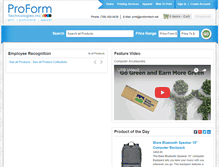 Tablet Screenshot of proformtechnologies.com